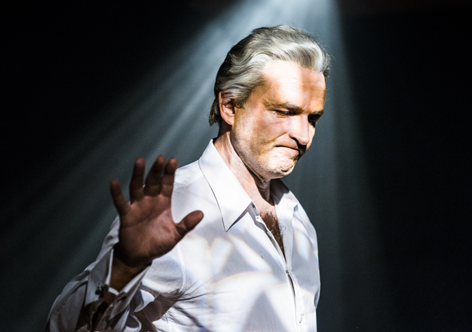 Review: Mad as Hell, at Jermyn Street Theatre Stephen Hogan in Mad as Hell credit of Eddie Otchere. (2)