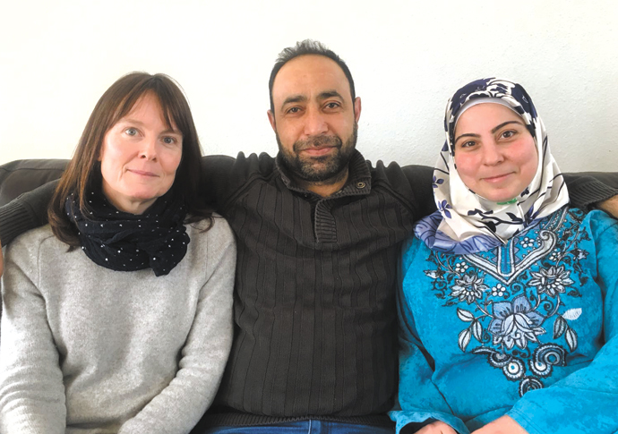 Leila and Mohamed with Yvette