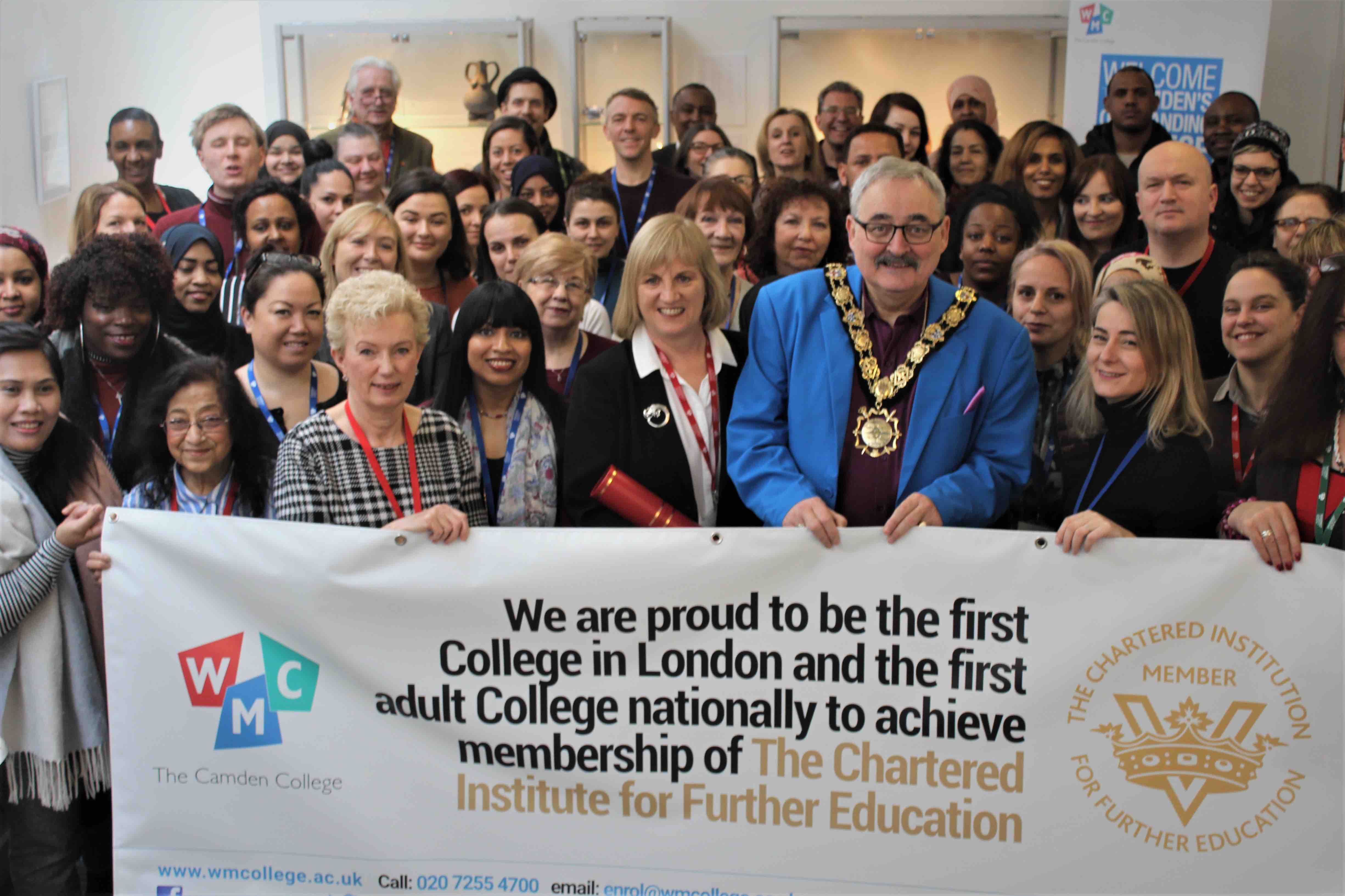 WMC is first college in London admitted to Chartered Institution for Further Education Working mens college