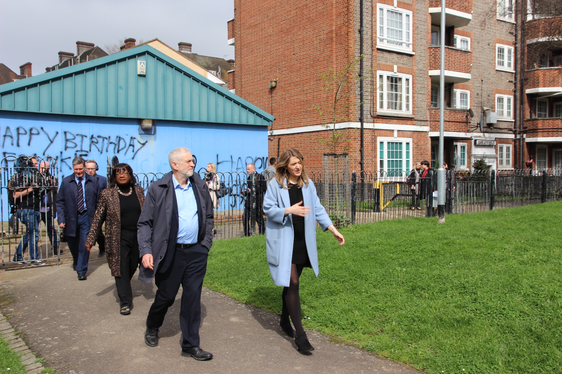 Jeremy Corbyn Georgia Gould Peckwater Estate