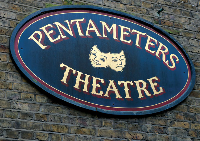 Writers back bid to save Pentameters theatre Pentameters sign 2