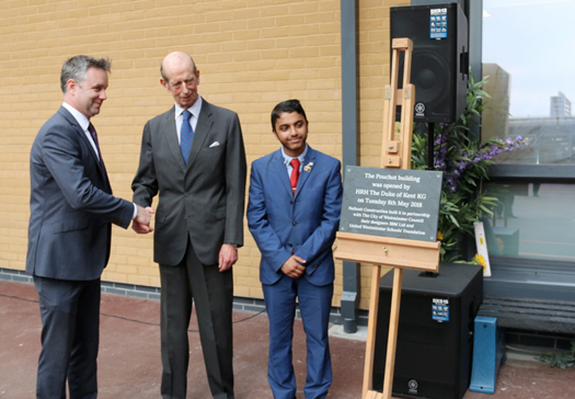 Westminster City School Jack Pouchot Building – Official Opening by HRH The Duke of Kent WESTMINSTER SCHOOL DUKE OF KENT