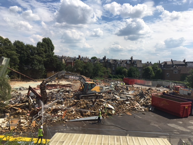 Bulldozed Mansfield Bowling Club
