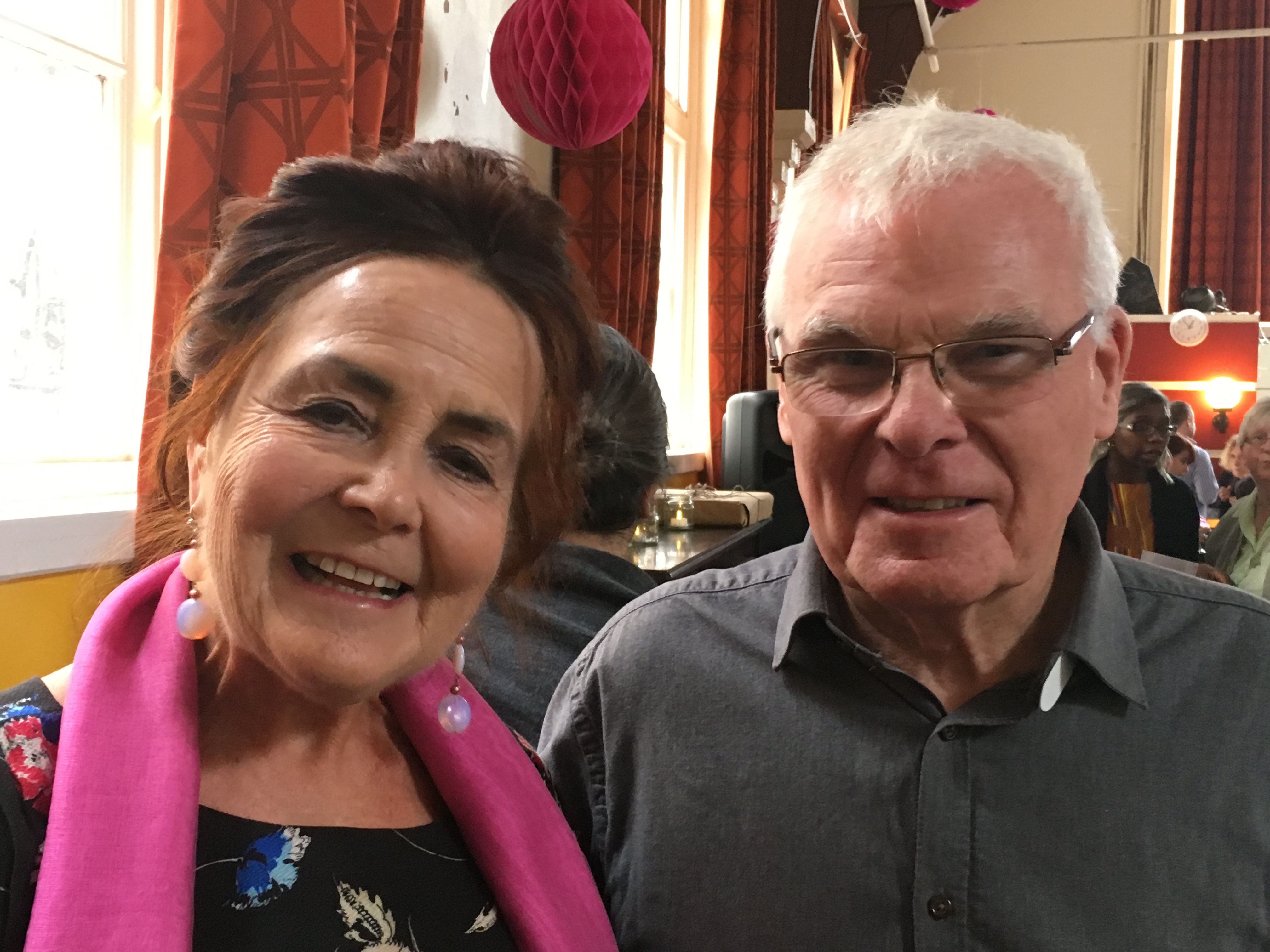Farewell Father Tom: Hundreds turn up to say goodbye to popular priest Jenny Headlam-Wells with Father Tom Forde