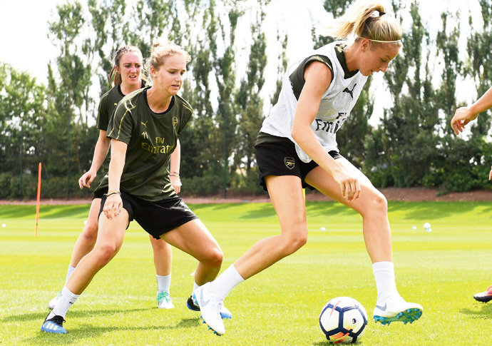 Arsenal’s Williamson relishing Juventus clash Arsenal Women Training Session