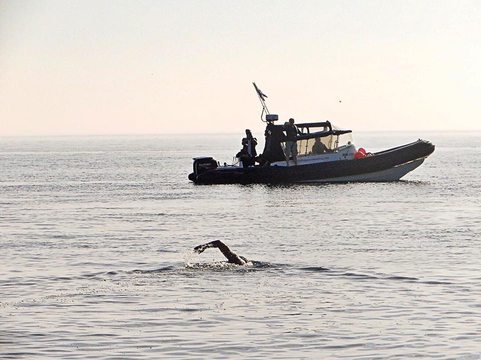 Stung by jellyfish, Royal Free consultant swims from Ireland to Scotland page 9 swimmer
