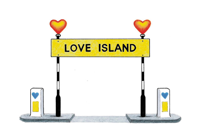 John Sadler Island cartoon