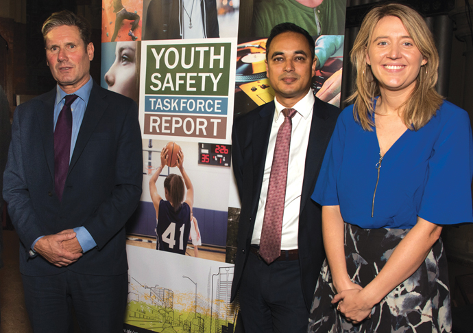 Austerity and rising crime – it’s hard not to make the link Youth Safety Tast Force_Athian Akec Youth MP Keir Starmer MP Cllr Abdul Hai Cllr Georgia Gould