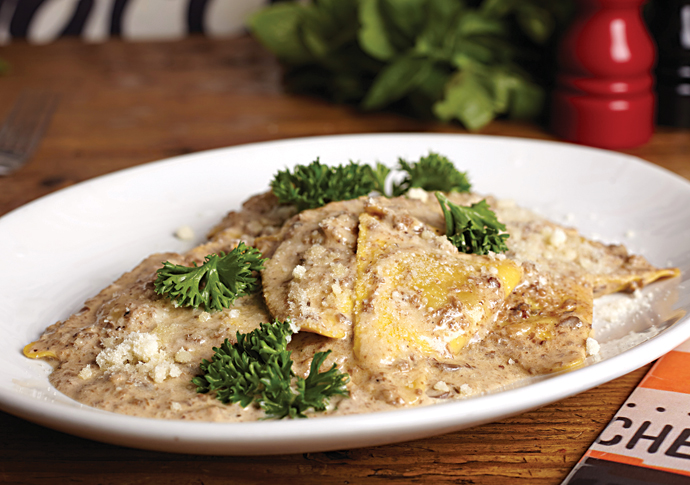 Pasta Remoli-truffle & mushroom ravioli