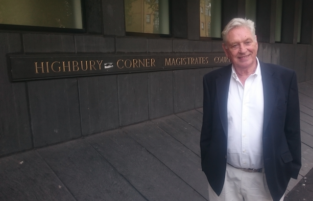 Rebel traders meet to discuss opposition to business levy pub landlord king william IV Jimmy mcgrath at court BID protest