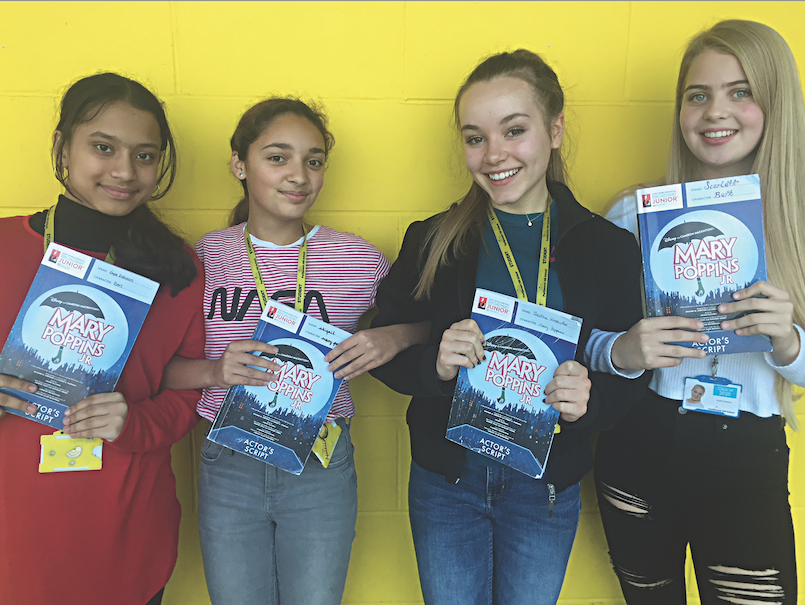 From left, Orpa Rahman, Abigail Greneux-Bhajun, Tabitha Knowles and Scarlett Littlewood