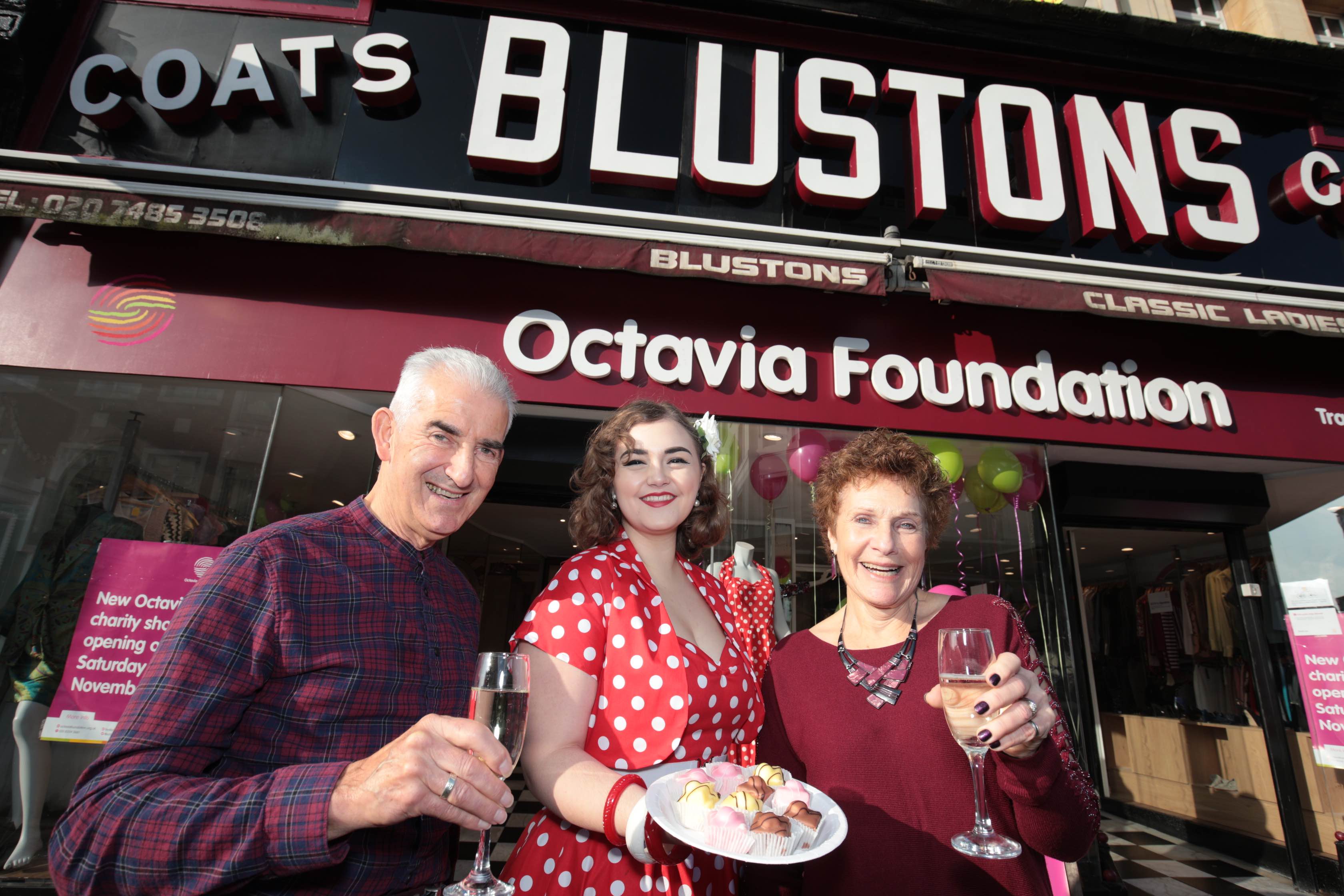 Former Blustons owners return for opening of new charity shop octavia blustons