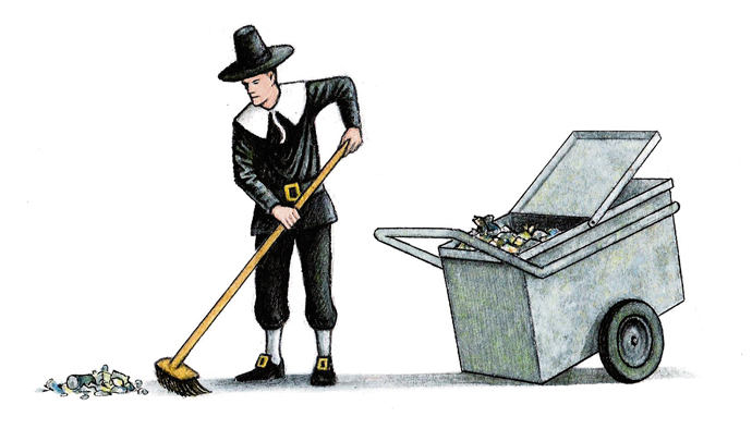 John Sadler - Puritan Cleaner Cartoon