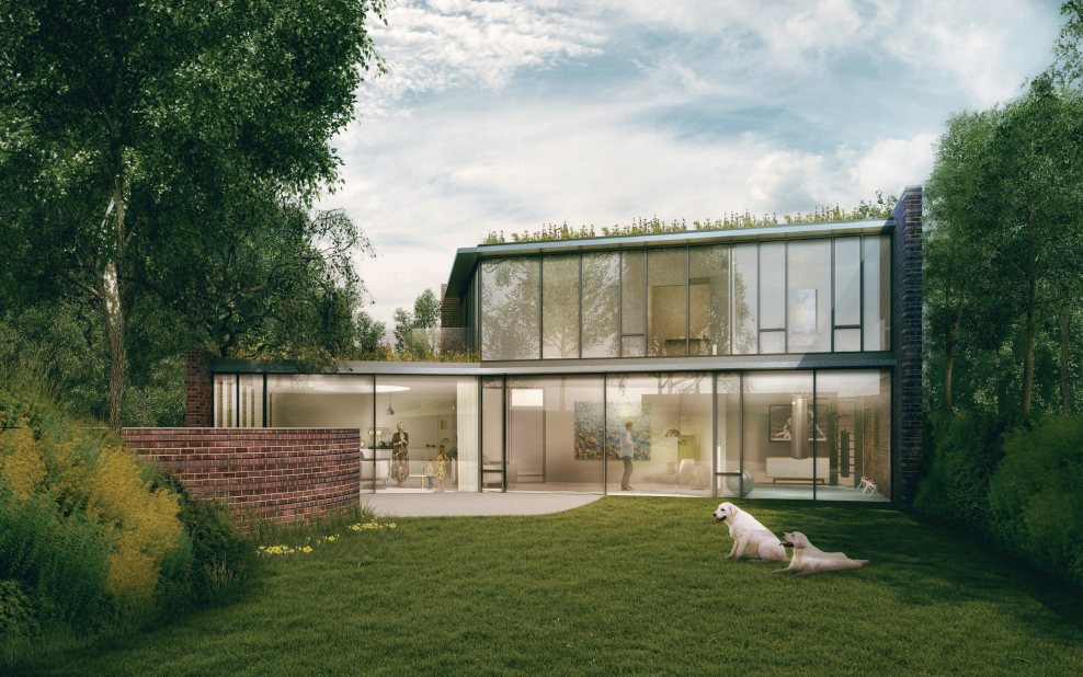 Artist’s impression of home planned for Fitzroy Park, next to Heath