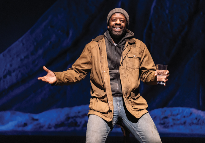 Review: Cost of Living, at Hampstead Theatre Adrian Lester in Cost of Living Photo by Manuel Harlan
