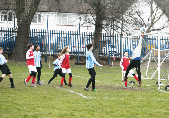 Field of dreams as Camden win cup derby Goalkeeper save-DistrictFootball