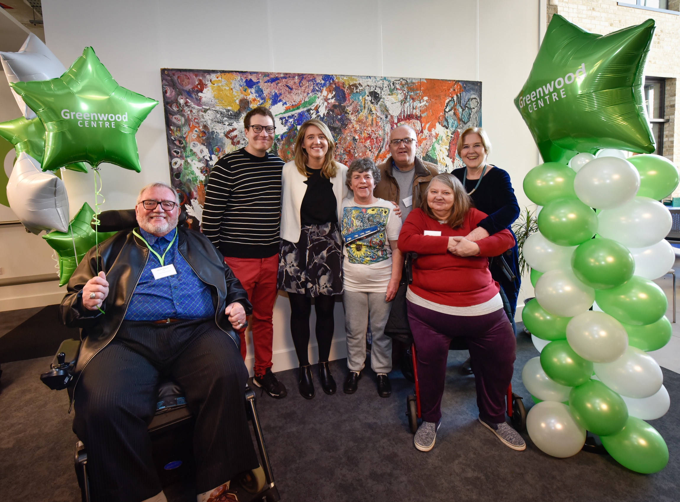 Camden opens £17 million Greenwood Centre Greenwood - Oliver Greene, Jules Roberston, Cllr Gould, member of Little Venice band, service users, Cllr Callagha