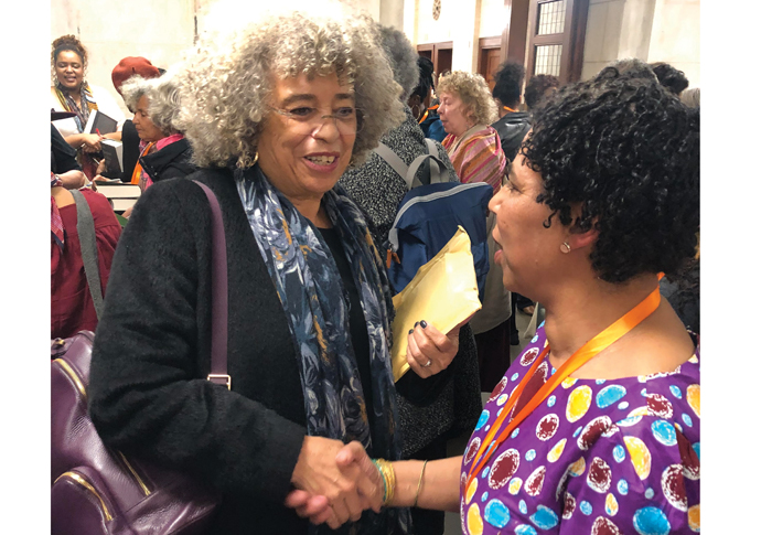 Africa’s ‘new daughters’ celebrated in a new anthology Angela Cobinah meeting Angela Davis