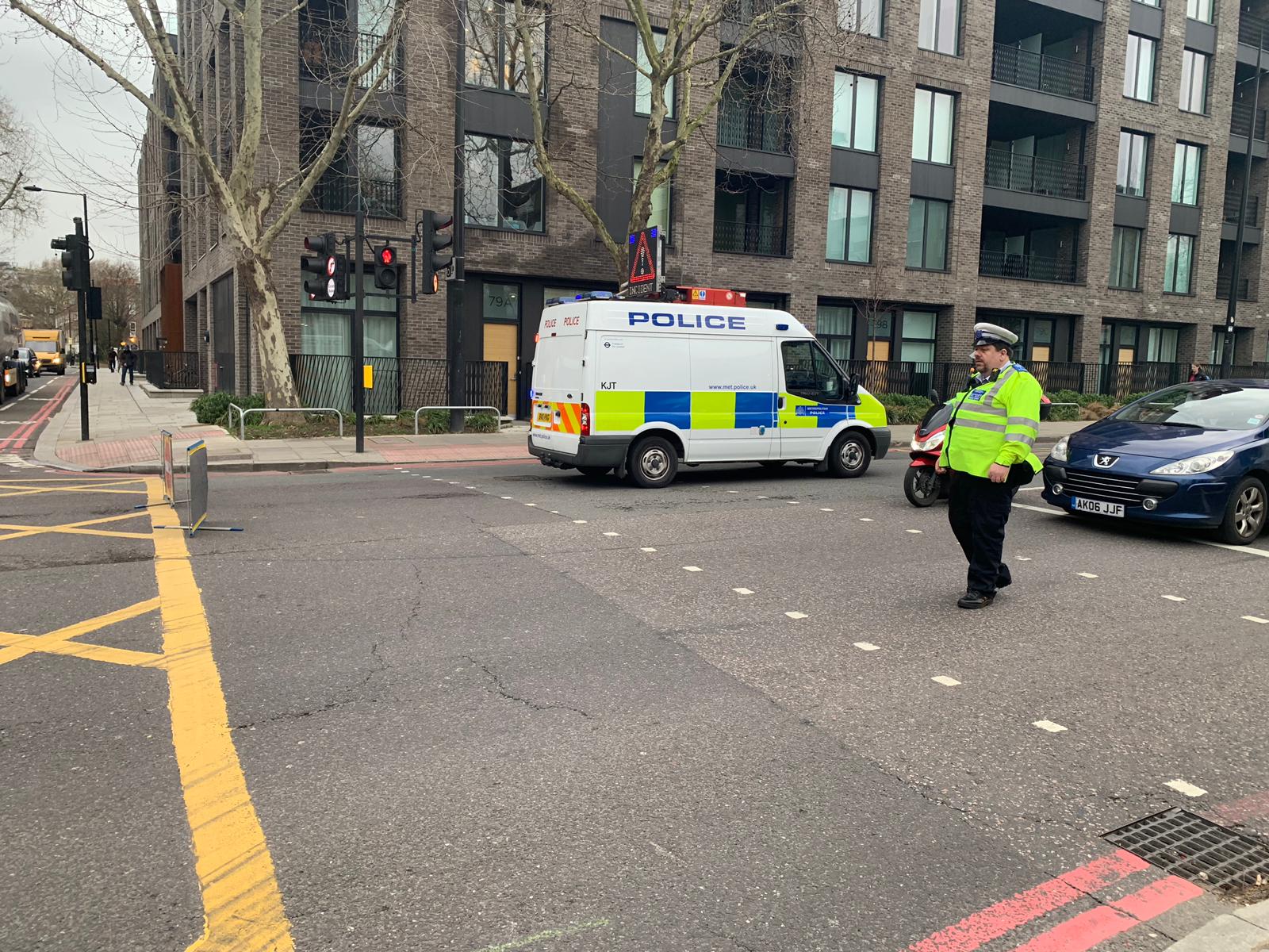 Man in 60s has life-threatening injuries after 29 bus collision camden road