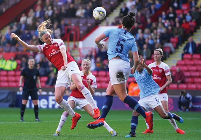 Boss praises Gunners’ ‘big heart’ after League Cup final defeat Louise Quinn