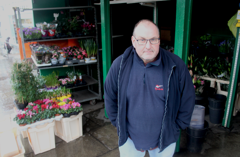 John Atkins South End Green flower stall