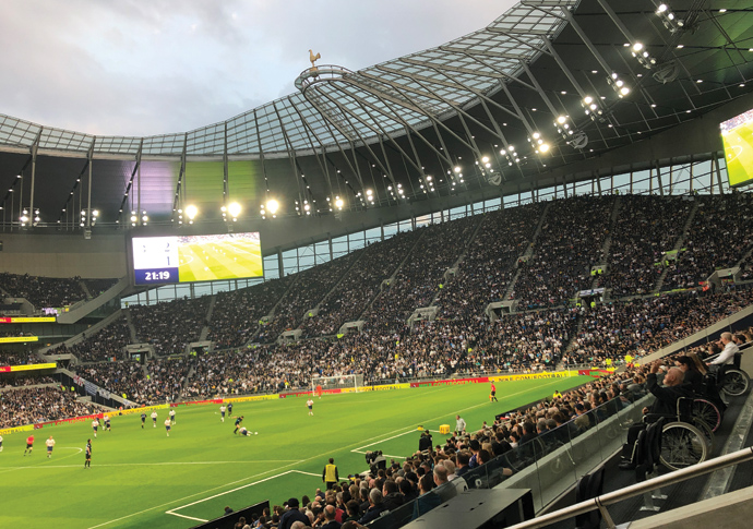 Spurs stadium interior