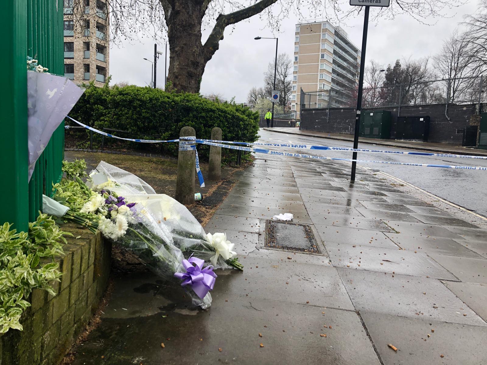 Flowers in Gospel Oak for Calvin Bungisa