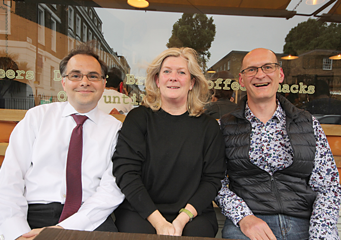 Lib Dems target Islington MPs after EU polls triumph Lib Dems Nick Wakeling Kate Pothalingam and Pierre Delarue