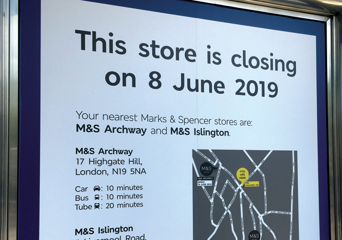 M&S sign