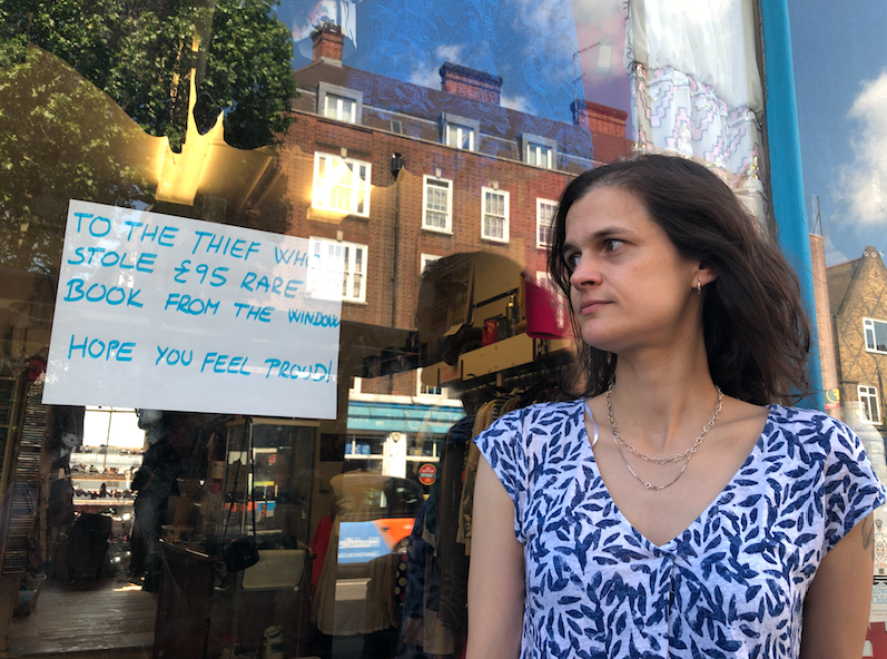 Feeling proud? Charity shop robbed by book thief mind