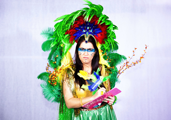 Review: CASA Festival – Tropicalia Island; Butch Princessa; Unfamiliar, at Arcola theatre Brazilian-born actress and playwright Fernanda Mandagara in Tropicalia Island