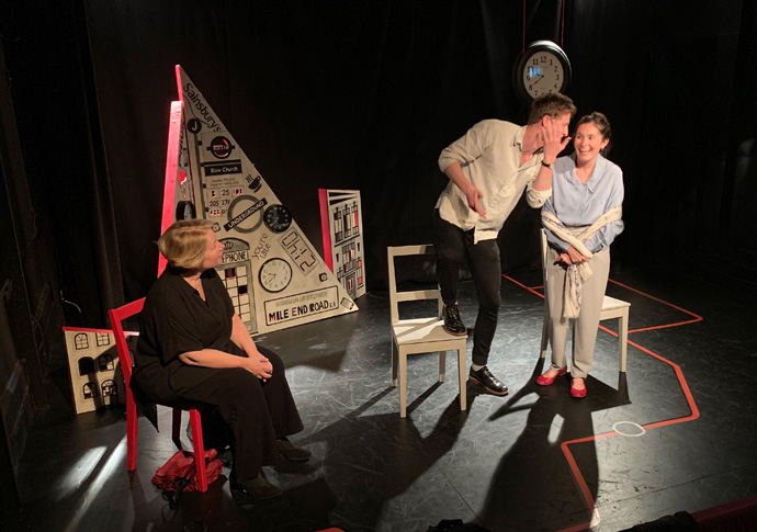 Review: Past Perfect, at Etcetera Theatre Past Perfect 1 from l to r Patricia Magno Robin Morrissey Bethan Cullinane