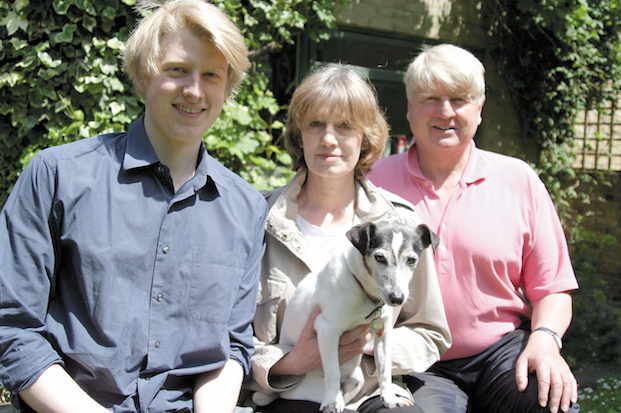 Pictured: Max, Jenny and Stanley Johnson with Harry.