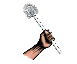 John Sadler Toilet Brush cartoon