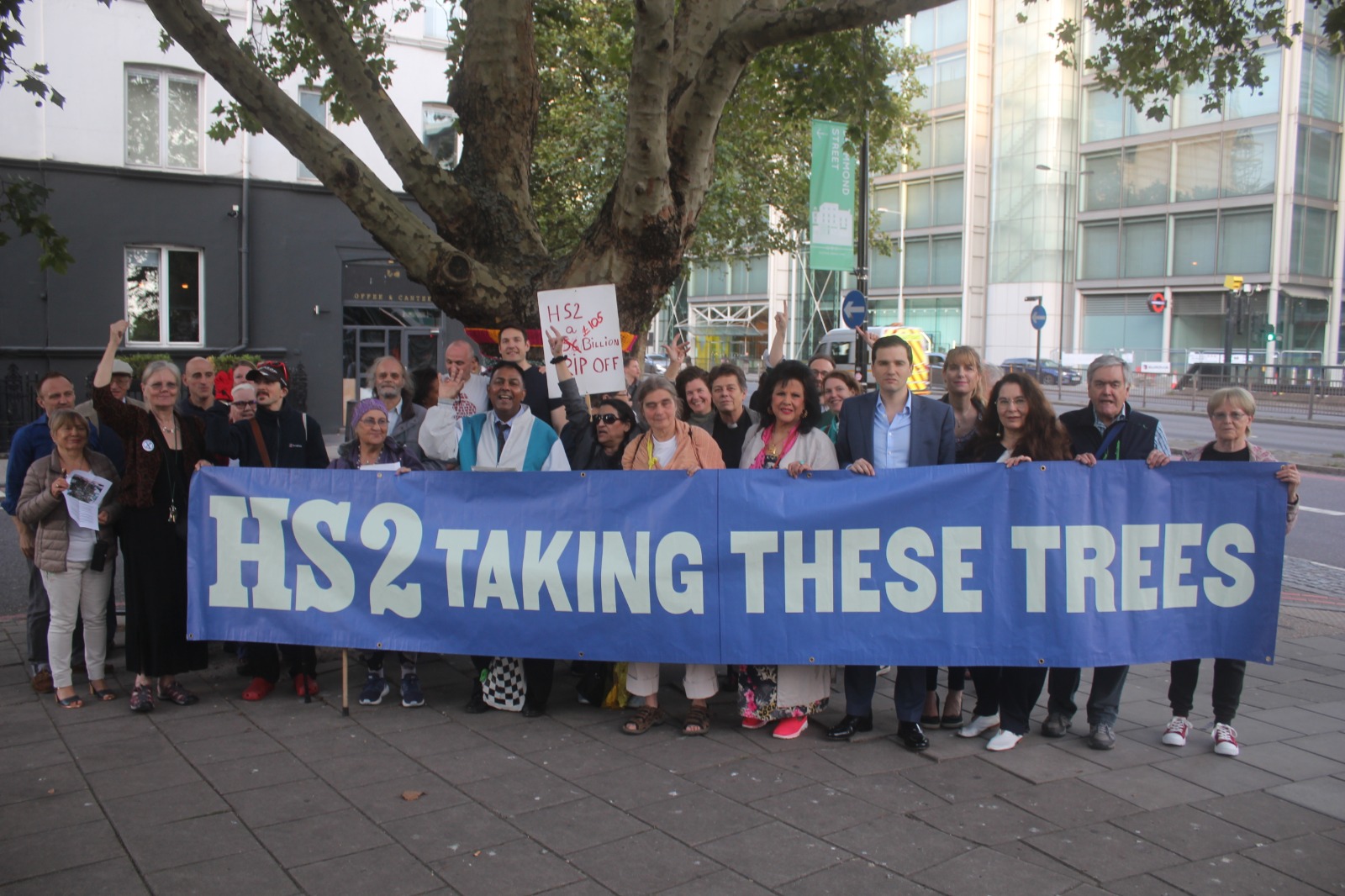 HS2 tree protest
