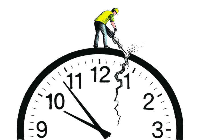 John Sadler cartoon - construction noise