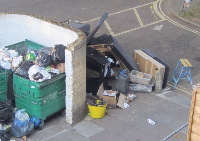 Rubbish-Mansfield Road