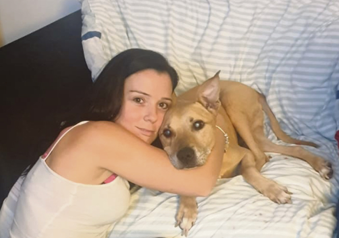 Sarah Goss and bishop pitbull