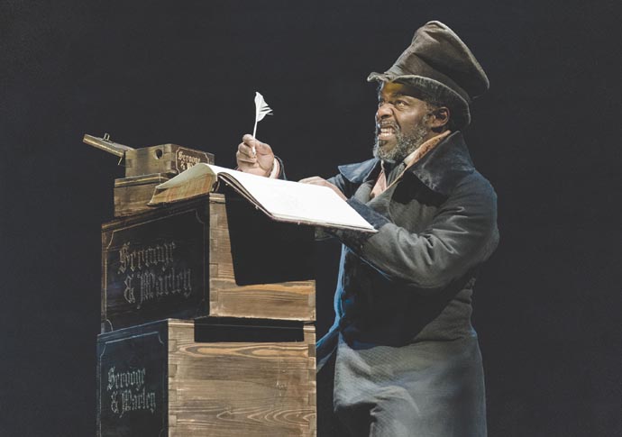 Review: A Christmas Carol, at Old Vic Paterson Joseph Photo by Manuel Harlan