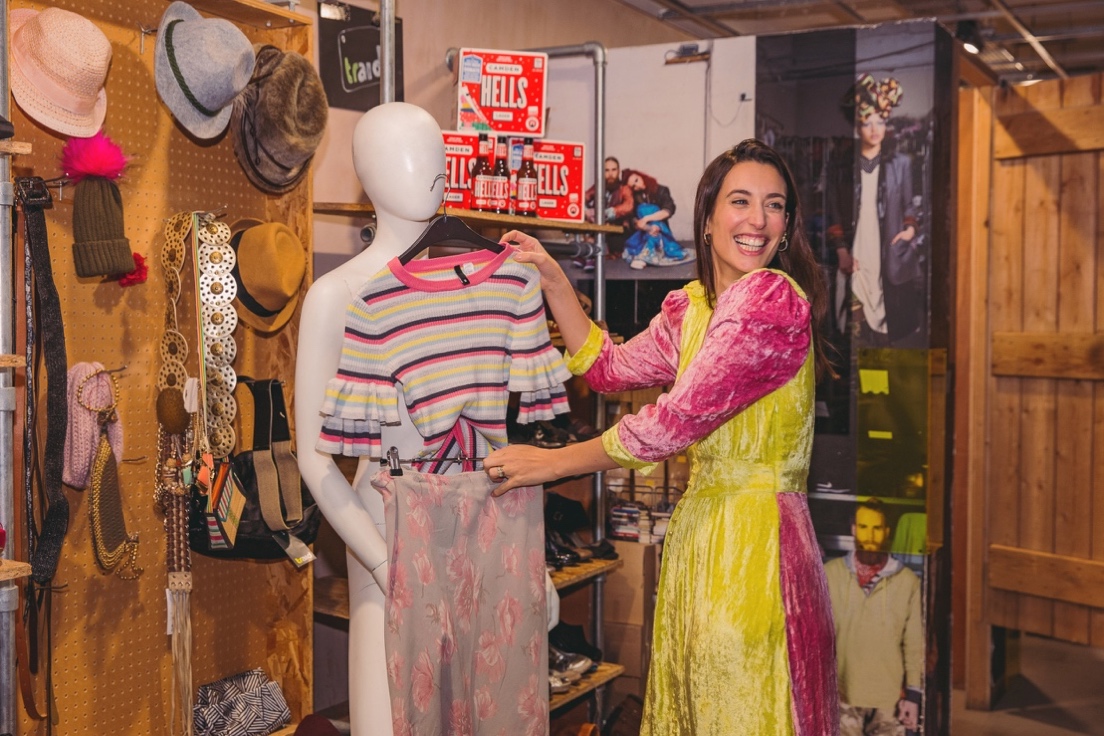 Donate clothes to charity for a free Camden Hells pint TV presenter Laura Jackson is teaming up with Camden Brewery and clothes charity TRAID