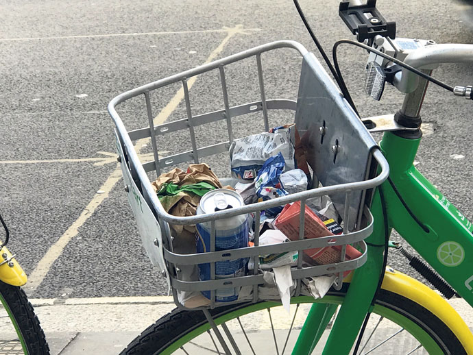 Bike rubbish