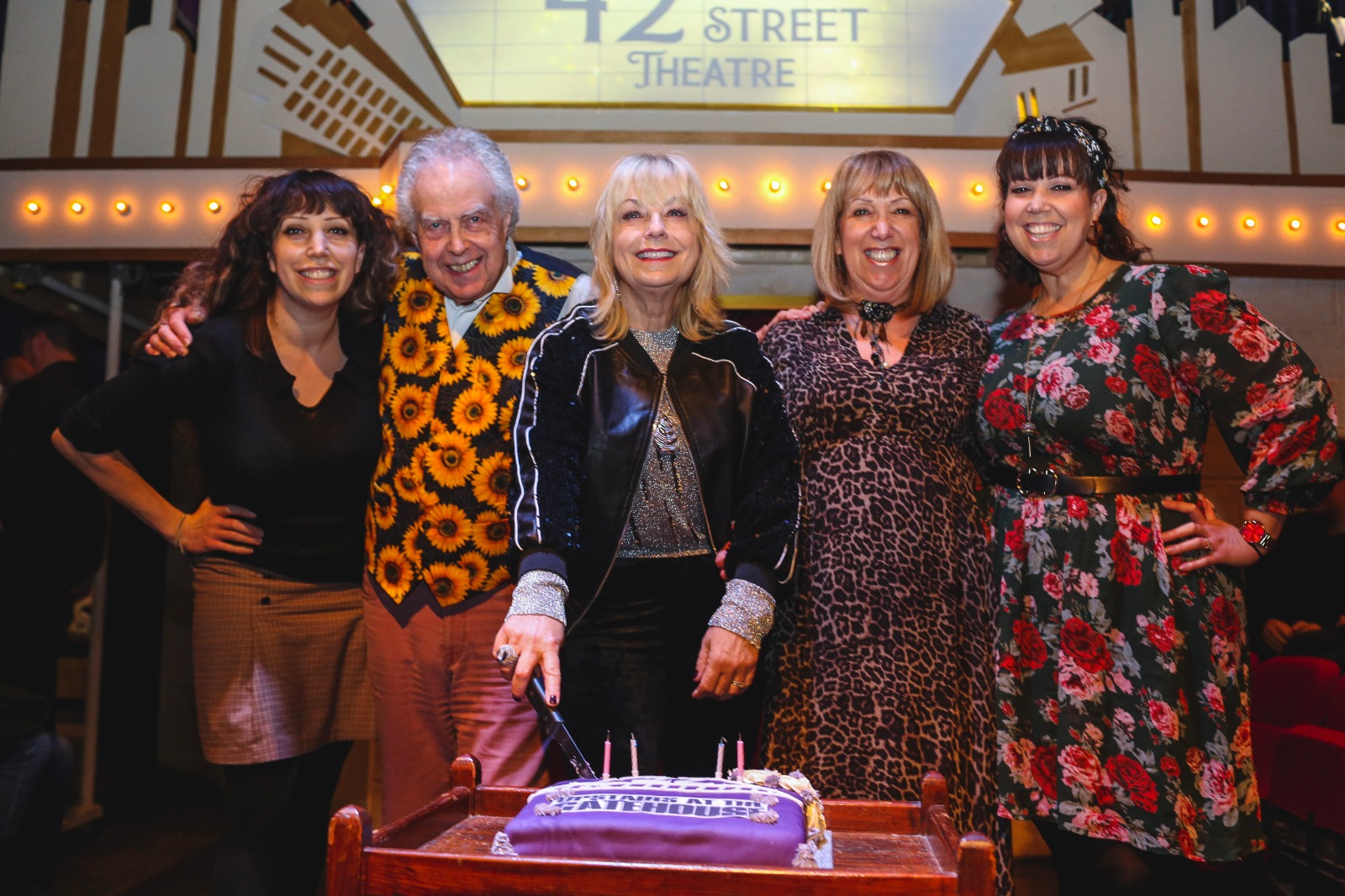Singer Mari Wilson cuts theatre’s birthday cake Camden New Journal 2020-01-16 at 17.55.52 (2)