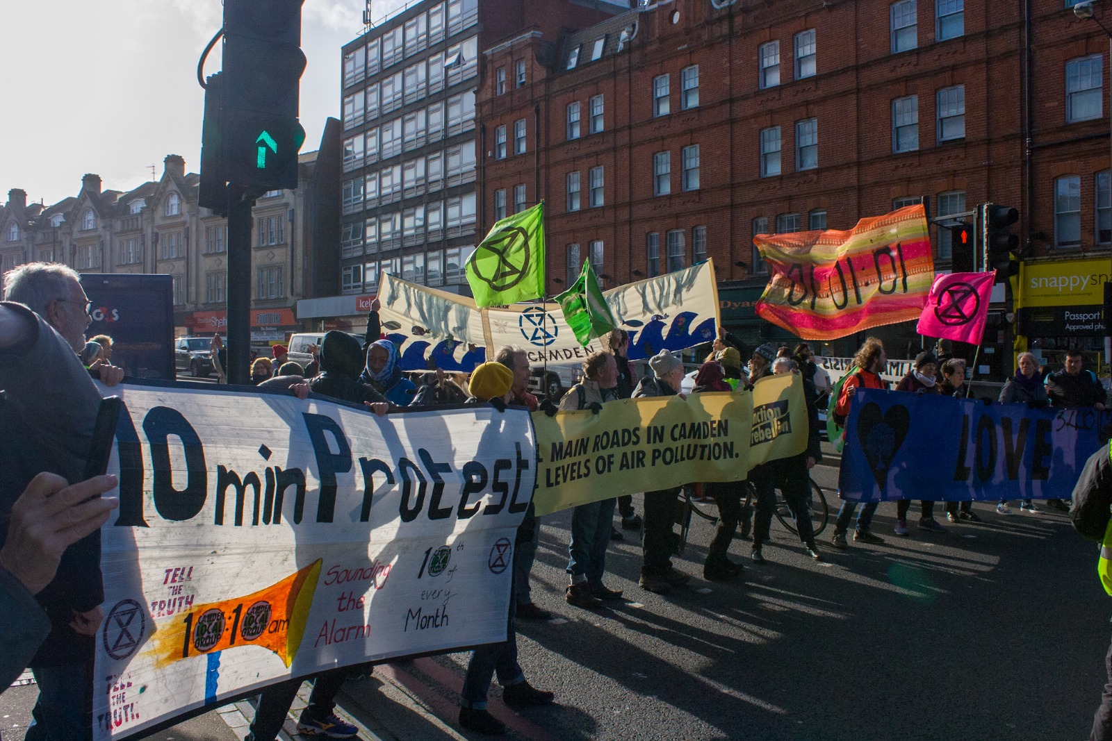 Stop! Extinction Rebellion brings Finchley Road traffic to a halt Camden New Journal 2020-02-13 at 16.53.25 (6)