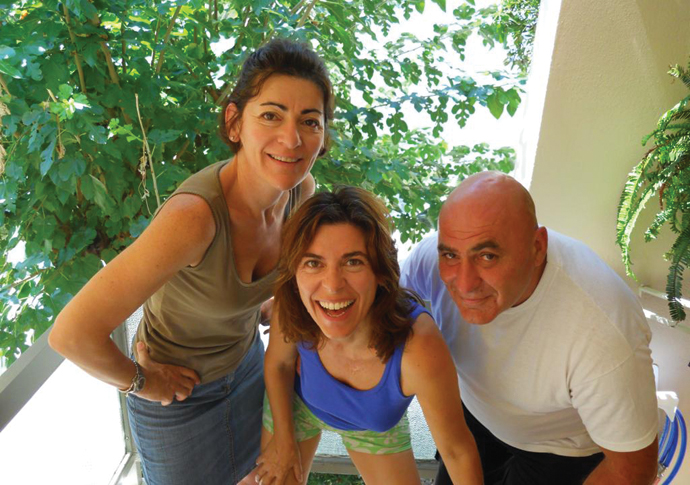 Big Al Mavredis with Cleo Angela and Big Al - recreating older photo below
