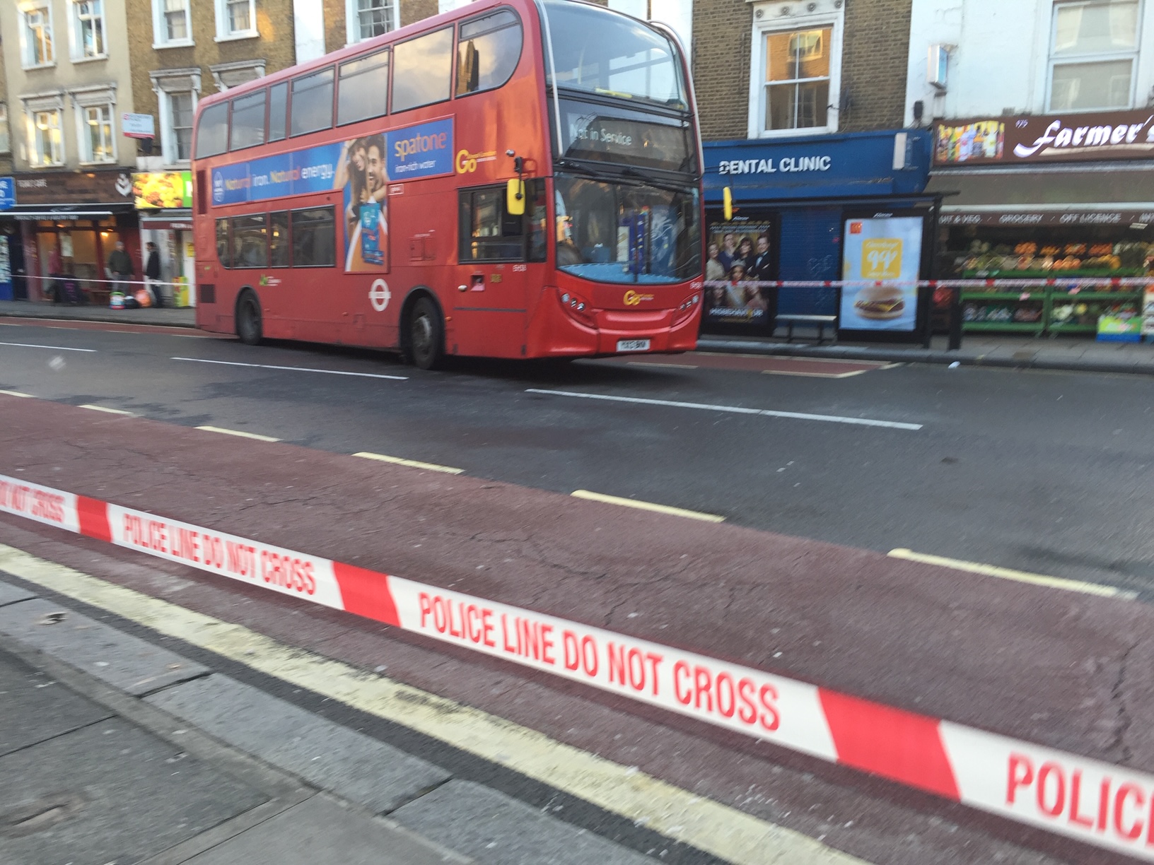 Motorcyclist injured in bus collision Kentish Town Road bus collision