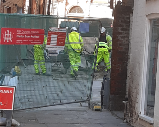 Stop the construction work in Oriel Place, councillor demands oriel