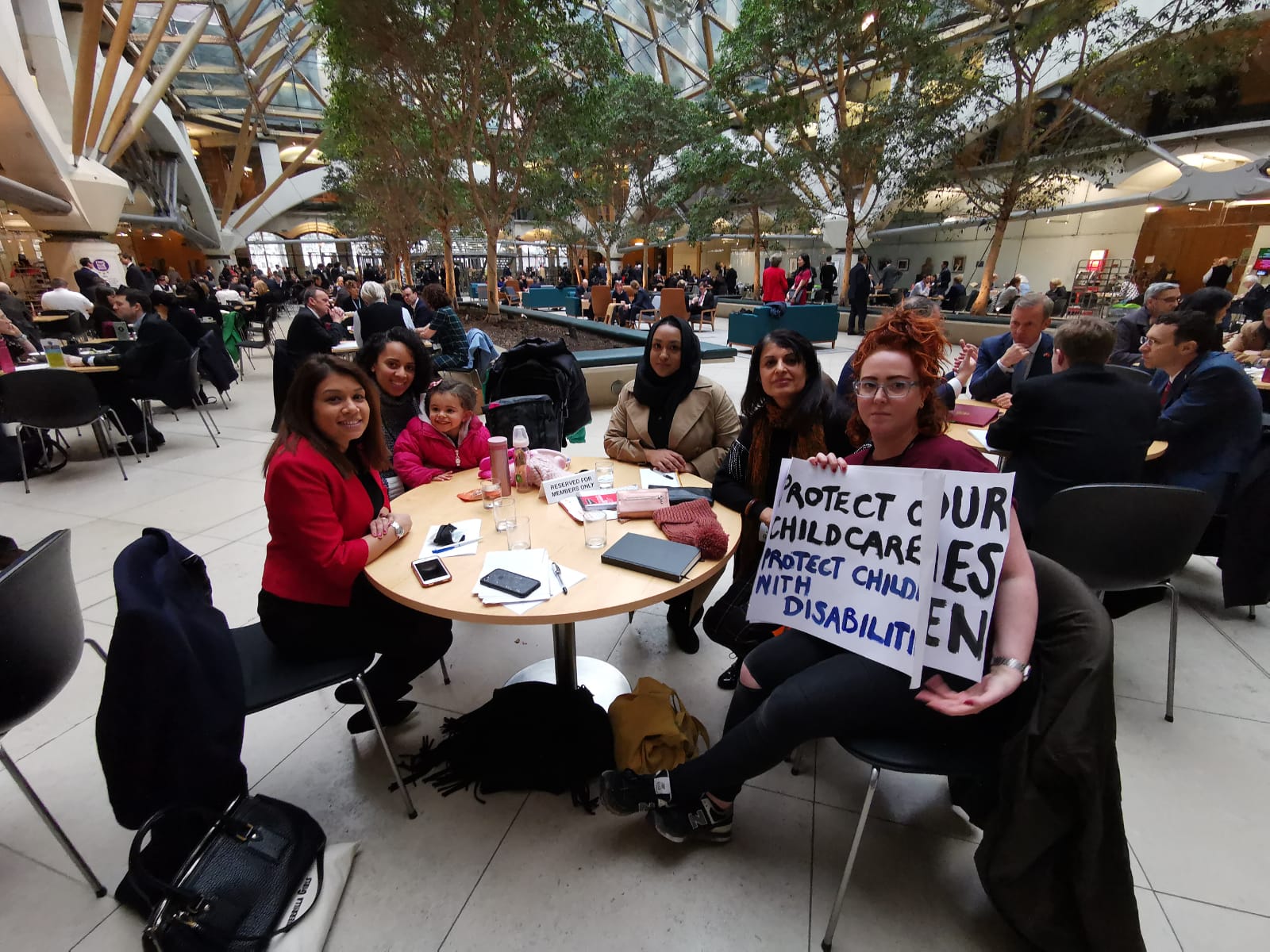 Nursery parents call on Tulip Siddiq MP to help save services parents visiting tulip in westminster