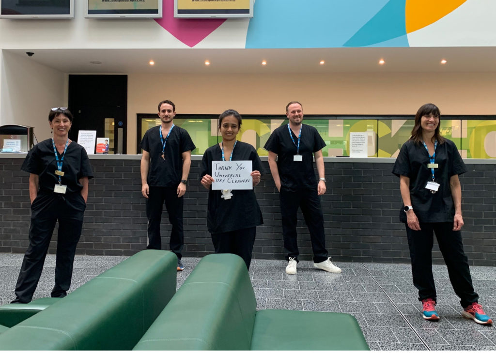 Dry cleaner makes hundreds of scrubs for health workers Camden New