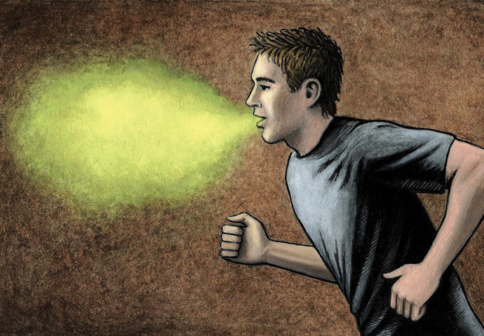 Covid Runner cartoon