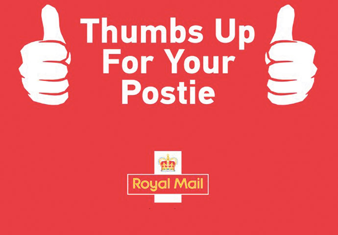 Thumbs Up for Your Postie